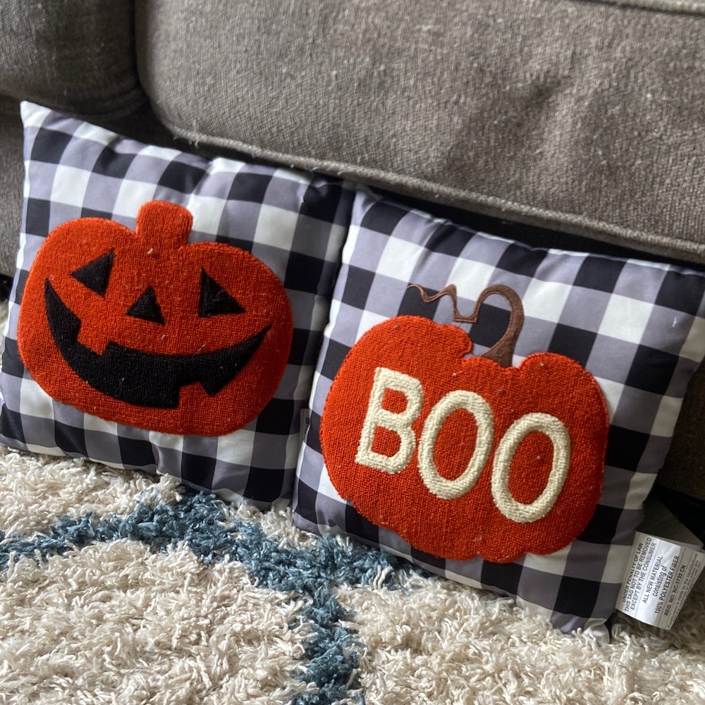 Halloween Pumpkin Throw Pillows